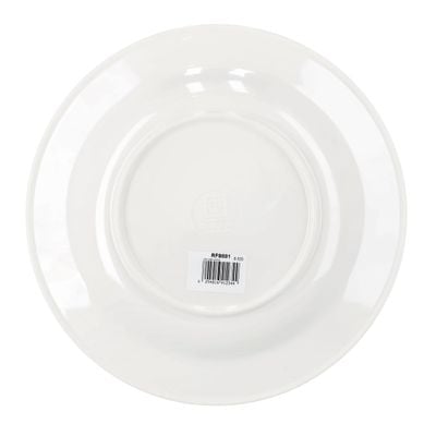 Royalford 10" Deep Dinner Plate, Melamine Ware Plate, RF9881 | Round Shape Plate with Elegant Floral Design | Ideal for Dinner, Lunch, Breakfast, Parties & More