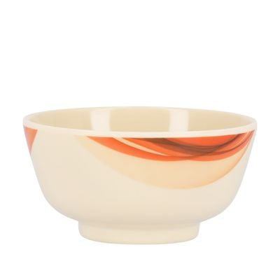 Royalford Melamine Ware 4.5" Super Rays Round Bowl, Portable, Heavyweight Salad Bowl, Pasta Bowl, Sturdy Mixing Bowl, Breakfast Cereal Dessert Serving Bowl | Ideal for Home, Catering & More| Brown