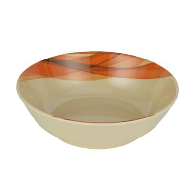 Royalford 8.5-inch Melamine Ware Super Rays Serving Bowl - Portable, Lightweight Breakfast Cereal Dessert Serving Bowl | Dishwasher & Microwave Free | Ideal for Rice, Pasta, Desserts & More (Minit Green)