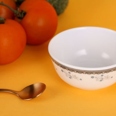 Melamineware Serving Bowl | 4.5" Deep Soup Bowl | RF10610 | Durable & Chip Resistant Bowl | Non-Toxic & Hygienic | White Bowl for Soup, Cereal, Salad, Ice-cream, Dessert