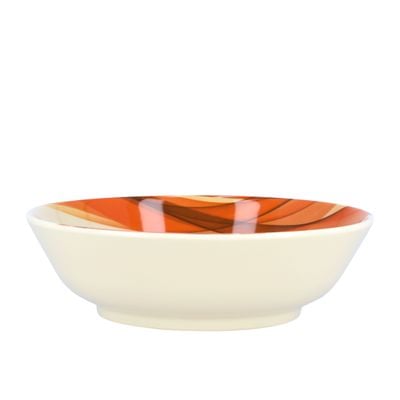 Royalford 7.5-inch Melamine Ware Super Rays Serving Bowl - Portable, Lightweight Breakfast Cereal Dessert Serving Bowl | Dishwasher & Microwave Free | Ideal for Rice, Pasta, Desserts & More| Brown