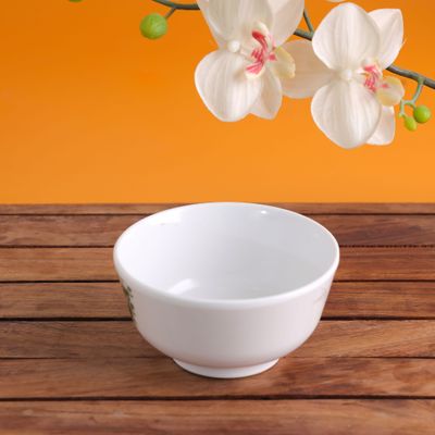 Royalford RF9891 3.75" Melamine Ware Soup Bowl - Portable | Lightweight Bowl Breakfast Serving Bowl | Freezer Safe | Ideal for Soup, Rice, Pasta, Deserts, Ice-cream & More