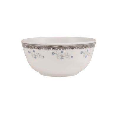 Royalford Melamineware Serving Bowl, 3.75" Deep Soup Bowl | RF10609 | Durable & Chip Resistant Bowl | Non-Toxic & Hygienic | White Bowl for Soup, Cereal, Salad, Ice-cream, Dessert