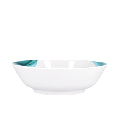 Royalford 8.5" Super Rays Serving Bowl - Portable, Lightweight Bowl Breakfast Cereal Dessert Serving Bowl | Ideal for Rice, Pasta, Deserts, Icecream & More| Green