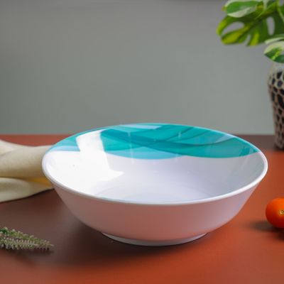 Royalford 8.5" Super Rays Serving Bowl - Portable, Lightweight Bowl Breakfast Cereal Dessert Serving Bowl | Ideal for Rice, Pasta, Deserts, Icecream & More| Green