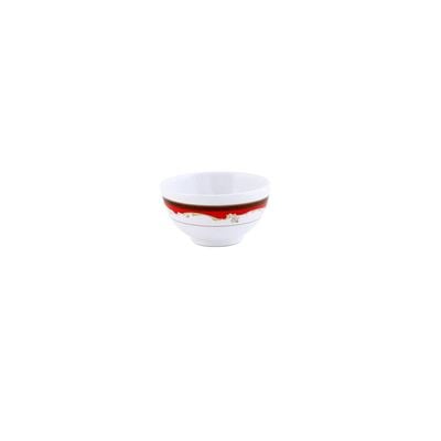 Royalford RF2437-RB3.5 3.5" Melamine Rice Bowl - Portable & Lightweight| Elegant & Versatile| Ideal for Rice, Pasta, Deserts, snacks, Ice-cream & More