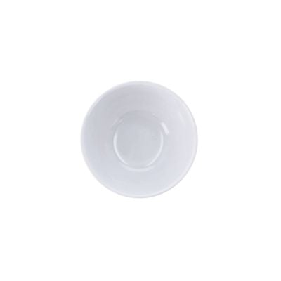 Royalford RF1080WH 3.5" White Lily Design Melamine Rice Bowl - Portable, Lightweight Bowl Breakfast Serving Bowl | Freezer Safe | Ideal for Rice, Pasta, Deserts, Ice-cream & More