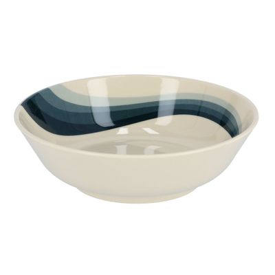 Royalford 8.5" Melamine Ware Super Rays Serving Bowl - Portable, Lightweight Bowl Breakfast Cereal Dessert Serving Bowl | Ideal for Rice, Pasta, Deserts, Icecream & More (Green)