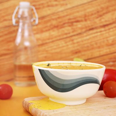 4.5" Melamine Ware Super Rays Round Bowl - Portable, Lightweight Bowl Breakfast Cereal Dessert Serving Bowl | Dishwasher & Microwave Safe | Ideal for Rice, Pasta, Deserts, Icecream & More (Green)