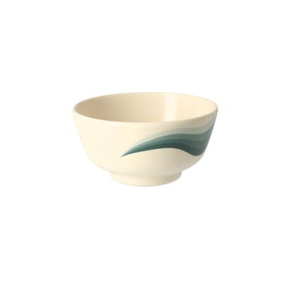 Royalford 4.5" Melamine Ware Super Rays Round Bowl - Portable, Lightweight Bowl Breakfast Cereal Dessert Serving Bowl | Dishwasher & Microwave Safe | Ideal for Rice, Pasta, Deserts, Icecream & More (Green)