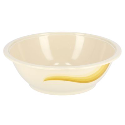 Royalford RF8053 10" Melamine Ware Super Rays Bowl with Lid - Portable, Lightweight Bowl Breakfast Cereal Dessert Serving Bowl | Ideal for Rice, Pasta, Deserts, Icecream & More (Orange)