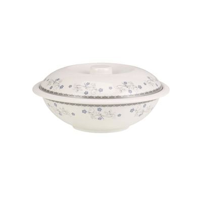 Melamine Ware Serving Bowl with Lid, RF10613 | 8.5" Portable, Lightweight Bowl for Serving Breakfast, Lunch, Dinner, Dessert, Rice, Cereal, Salad, Fruit, Pasta