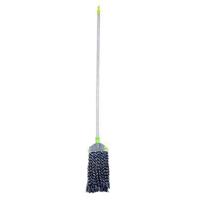 Royalford Multi Colour Cotton Mop, PVC Coated Wooden Handle, RF10100 | For All Types of Surfaces | Easy Cleaning | Faster Dehydration | Highly Absorbent | 100% Cotton Threads