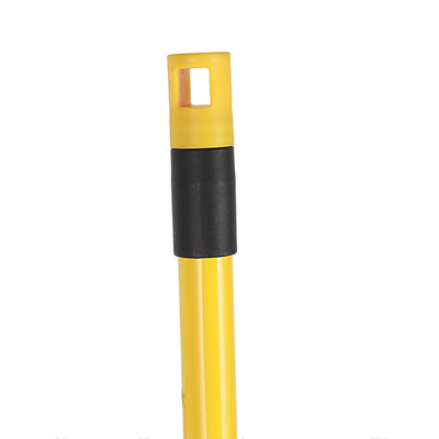 Royalford Microfiber Floor Mop with Iron Handle- RF12254/ For Dry and Wet Cleaning, Removable and Washable Head/ Suitable for all Floor types, Glass, Marble, Granite, Tile, Wood/ Extendable, Fast Dehydration/ Black and Yellow