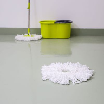 Royalford 100% Cotton Super Absorbent Microfiber Mop Head- RF9871| Easy to Clean, Super Absorbent and Does not leave any scratches behind| Cotton Mop Head, White