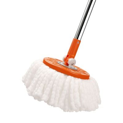 Royalford RF4238 Spin Easy Mop with Bucket Adjustable Handle | 360 Spinning Mop | Press Pedal & Dispenser Separates Clean and Dirty Water | Ideal for Marble, Tile, Wooden Floors & More