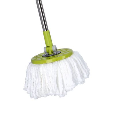 Royalford RF4238GR Spin Easy Mop with Bucket, 360 Rotation, Adjustable handle, Press Pedal & Dispenser Separates Clean and Dirty Water | Ideal for Marble, Tile, Wooden Floors & More