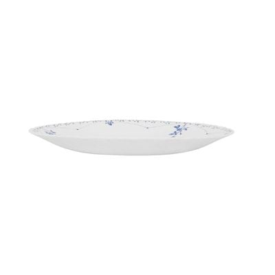 Royalford 10.5" White Opalware Dinner Plate- RF12214| Premium-Quality, Light-Weight and Food-Grade Plate with Elegant Floral Design| Perfect for Serving and Eating Main Course Meals, Dishwasher and Microwave Safe| White