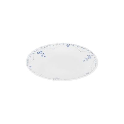 Royalford 7.5" Opalware Dessert Plate- RF12217| Premium-Quality, Light-Weight and Food-Grade Plate, Elegant and Durable| Dishwasher and Microwave Safe, Perfect for Serving Desserts Like Cake, Ice Cream, Pie, Etc. | White