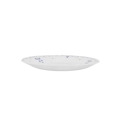 Royalford 7.5" Opalware Dessert Plate- RF12217| Premium-Quality, Light-Weight and Food-Grade Plate, Elegant and Durable| Dishwasher and Microwave Safe, Perfect for Serving Desserts Like Cake, Ice Cream, Pie, Etc. | White