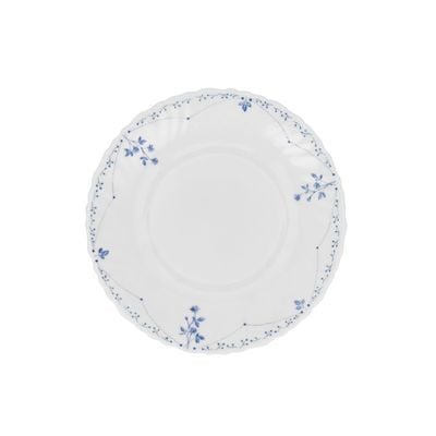 Royalford 7.5" Opalware Dessert Plate- RF12217| Premium-Quality, Light-Weight and Food-Grade Plate, Elegant and Durable| Dishwasher and Microwave Safe, Perfect for Serving Desserts Like Cake, Ice Cream, Pie, Etc. | White