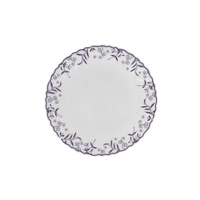 Royalford 7.5" Opalware Dessert Plate- RF12233| Premium-Quality, Light-Weight and Food-Grade Plate, Elegant and Durable| Dishwasher and Microwave Safe, Perfect for Serving Desserts Like Cake, Ice Cream, Pie, Etc. | White