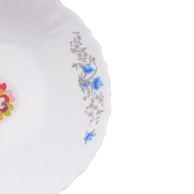 Opal Ware Romantic Soup Plate, 7.5 Inch