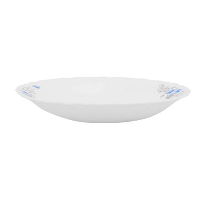 Royalford Opal Ware Romantic Soup Plate, 9.5 Inch