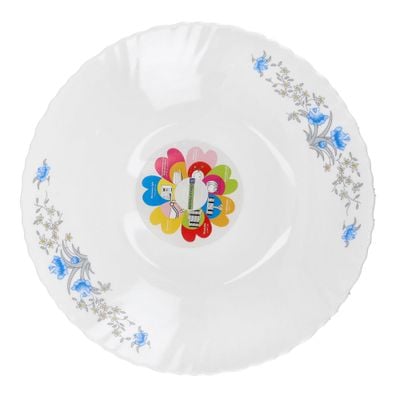 Opal Ware Romantic Soup Plate, 9.5 Inch