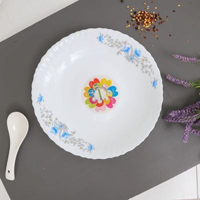 Opal Ware Romantic Soup Plate, 9.5 Inch