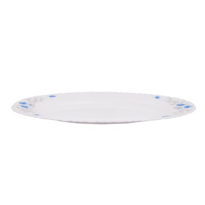 Opal Ware Romantic Oval Plate, 14 Inch