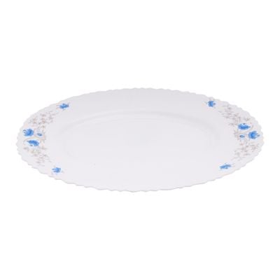 Opal Ware Romantic Oval Plate, 14 Inch