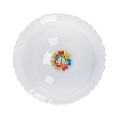 6-inch Opal Ware Spin Bowl, Serving Bowl, RF4529 | Bowl for Breakfast Cereal Dessert | Dishwasher Safe | Ideal for Rice, Pasta, Deserts, Ice-Cream & More (White)