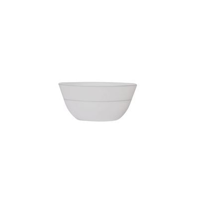 Royalford Velvett Collection 4" Stella White Salad Bowl- RF11755| Premium-Quality Opalware, Light-Weight and Food-Grade Bowl with Elegant Hexagonal Design| Perfect for Serving Salads, Soup, Snacks, Dips| Dishwasher-Safe and Freezer-Safe| White