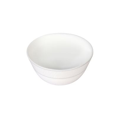 Royalford Velvett Collection 4" Stella White Salad Bowl- RF11755| Premium-Quality Opalware, Light-Weight and Food-Grade Bowl with Elegant Hexagonal Design| Perfect for Serving Salads, Soup, Snacks, Dips| Dishwasher-Safe and Freezer-Safe| White