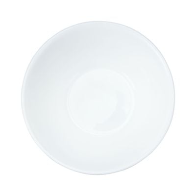 Royalford Velvett Collection 5" Area Grey Soup Bowl- RF11750| Premium-Quality Opalware, Light-Weight and Food-Grade Bowl with Elegant Floral Design| Perfect for Serving Soups, Salads, Snacks, Dips| Dishwasher-Safe and Freezer-Safe| White and Grey