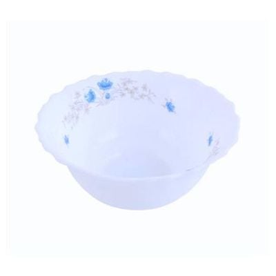 Royalford RF5685 Opal Ware Romantic Soup Bowl, 8 Inch - Portable, Salad Bowl, Soup Bowl, Sturdy Mixing Bowl, Breakfast Cereal Dessert Serving Bowl | Ideal for Home, Catering & More