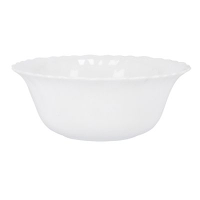 9-inch Opal WareSpin Bowl - Portable, Lightweight Bowl Breakfast Cereal Dessert Serving Bowl | Dishwasher Safe | Ideal for Rice, Pasta, Deserts, Icecream & More (White)