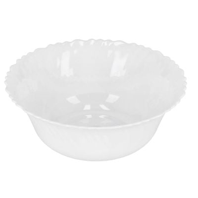 9-inch Opal WareSpin Bowl - Portable, Lightweight Bowl Breakfast Cereal Dessert Serving Bowl | Dishwasher Safe | Ideal for Rice, Pasta, Deserts, Icecream & More (White)