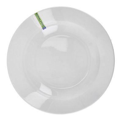 Royalford Porcelain Magnesia Deep Plate, 9 Inch