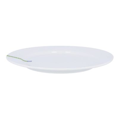 Porcelain Magnesia Flat Plate, 8 Inch