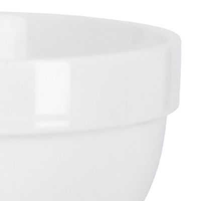 Royalford 7" Porcelain Ware Bowl- Portable, Lightweight Bowl Breakfast Cereal Dessert Serving Bowl | Ideal for Soup, Muesli, Pasta, Desserts, Ice-cream & More (White)