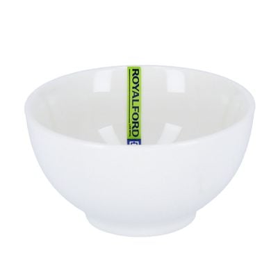 Royalford RF8764 4.5" Porcelain Round Bowl | Large capacity | Stackable Wide Design | Classic Serving Bowl | Ideal for Salads, Cereal, Pasta & Side Dishes (White)