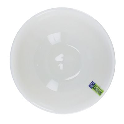 Royalford RF8764 4.5" Porcelain Round Bowl | Large capacity | Stackable Wide Design | Classic Serving Bowl | Ideal for Salads, Cereal, Pasta & Side Dishes (White)