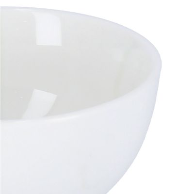 Royalford RF8764 4.5" Porcelain Round Bowl | Large capacity | Stackable Wide Design | Classic Serving Bowl | Ideal for Salads, Cereal, Pasta & Side Dishes (White)