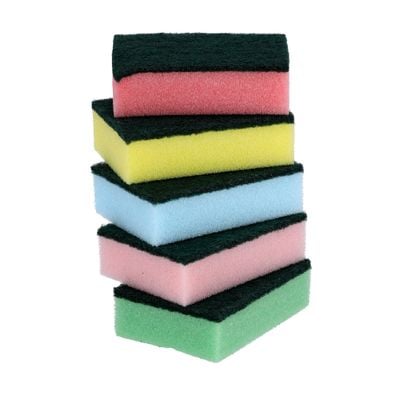 Royalford 5 Pcs Rosele Wilkin's Scouring Pad - Dishwashing Sponges Cleaning Heavy Duty Scrub Pad by Scrub-it - | Reusable | Perfect Use for Kitchen, Dishes Kitchen Scrubbers & Metal Grills & More