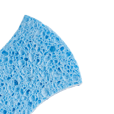 Royalbright Heavy Duty Comfort Cleaning Sponges- RF11080| Scrub Pads for Kitchen, Sink and Bathroom Use| Cleaning Supplies with 2 in 1 Cleaning Pad| Ideal for Dish Wash Liquid| Multi-Purpose Sponges with Nail Saving Design| Pack of Three| Blue