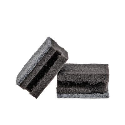 Royalbright Pack of 4 Heavy Duty Scrub Sponges- RF11082| Scrub Pads for Kitchen, Sink and Bathroom Use| Cleaning Supplies with Nail Saving Design| Premium-Quality, Sensitive on Skin| Ideal for Dish Wash Liquid| Multi-Purpose| No Scratch Rectangular Sponge| Grey