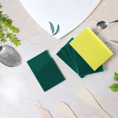 Royalford RF4868 SS Rosele Wilkins Sponge Scrubber Set - Dish-Washing Sponges Cleaning Heavy Duty Scrub Sponge by Scrub-it - Scrubbing Sponges Use for Kitchen, Bathroom & More