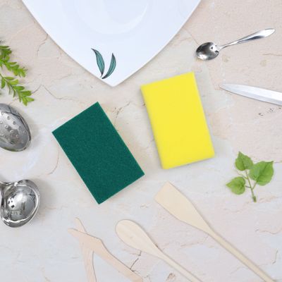 Royalford RF4852 SS Sponge Scrubber Set, 2 Pcs